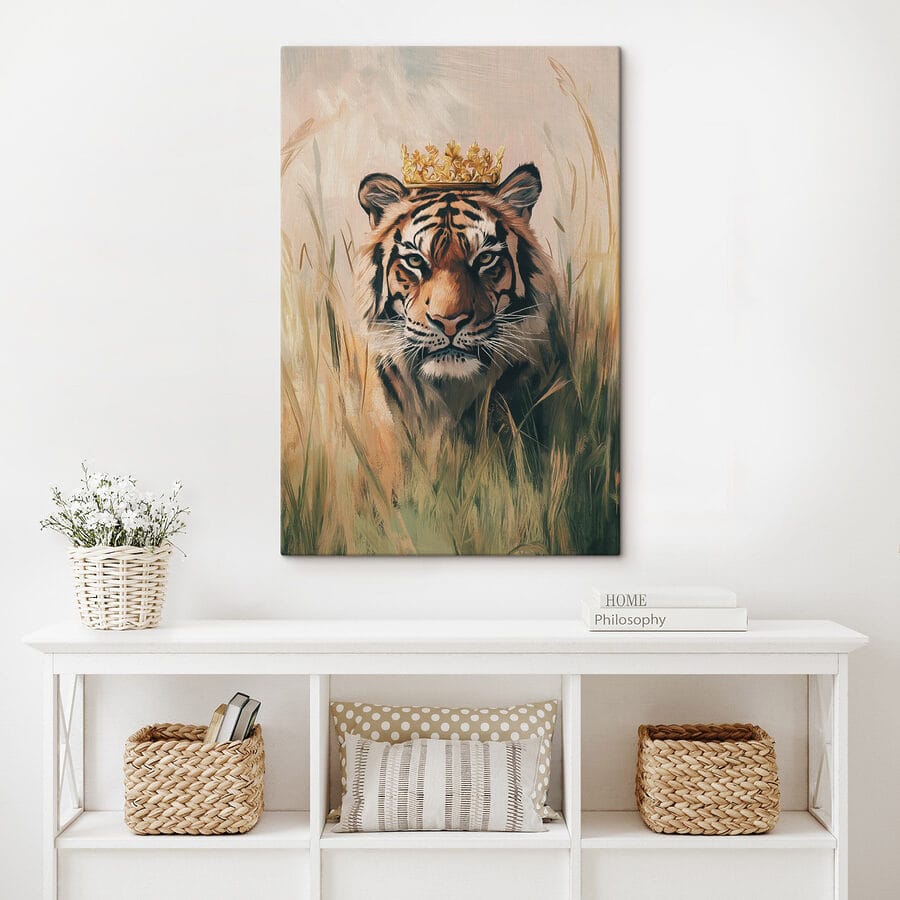 Tijger met een kroon
