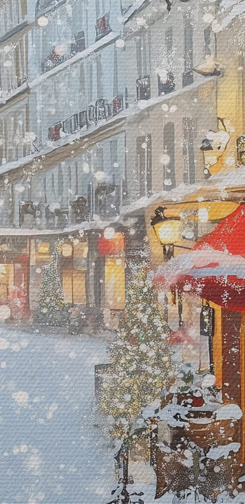 Window with two cups of coffee and trees in front of a street Window with two cups of coffee and trees in front of a street