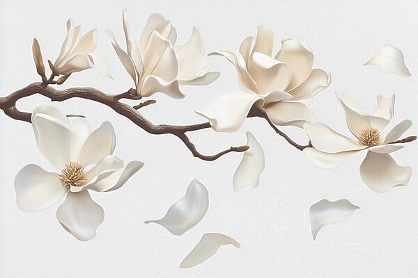 Witte bloemen aan een tak Witte bloemen aan een tak