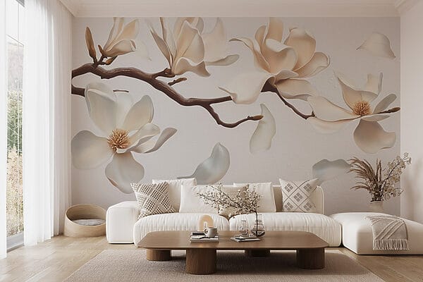 Witte bloemen aan een tak Witte bloemen aan een tak