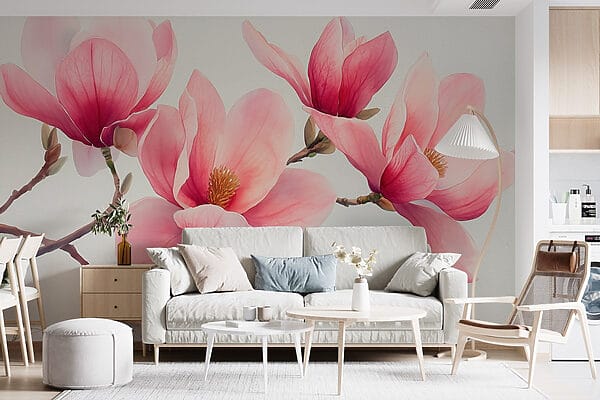 Groep roze bloemen Groep roze bloemen