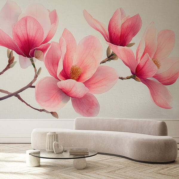 Groep roze bloemen Groep roze bloemen