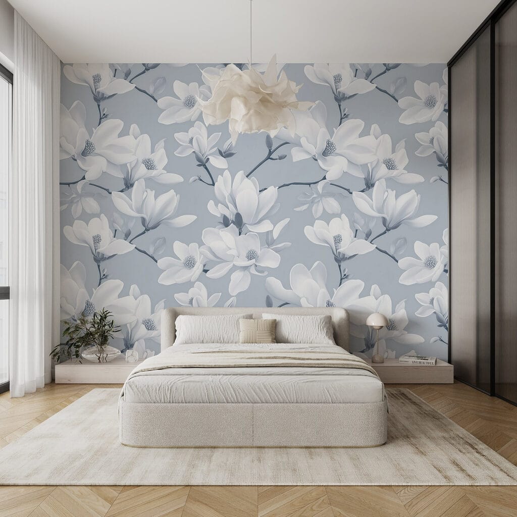 Pattern of white flowers