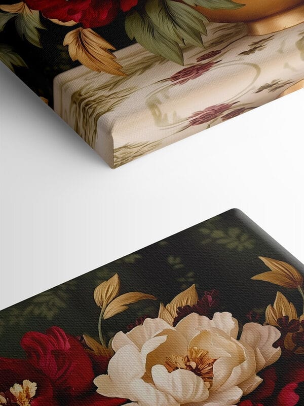 Vaas met bloemen op een tafel Vaas met bloemen op een tafel