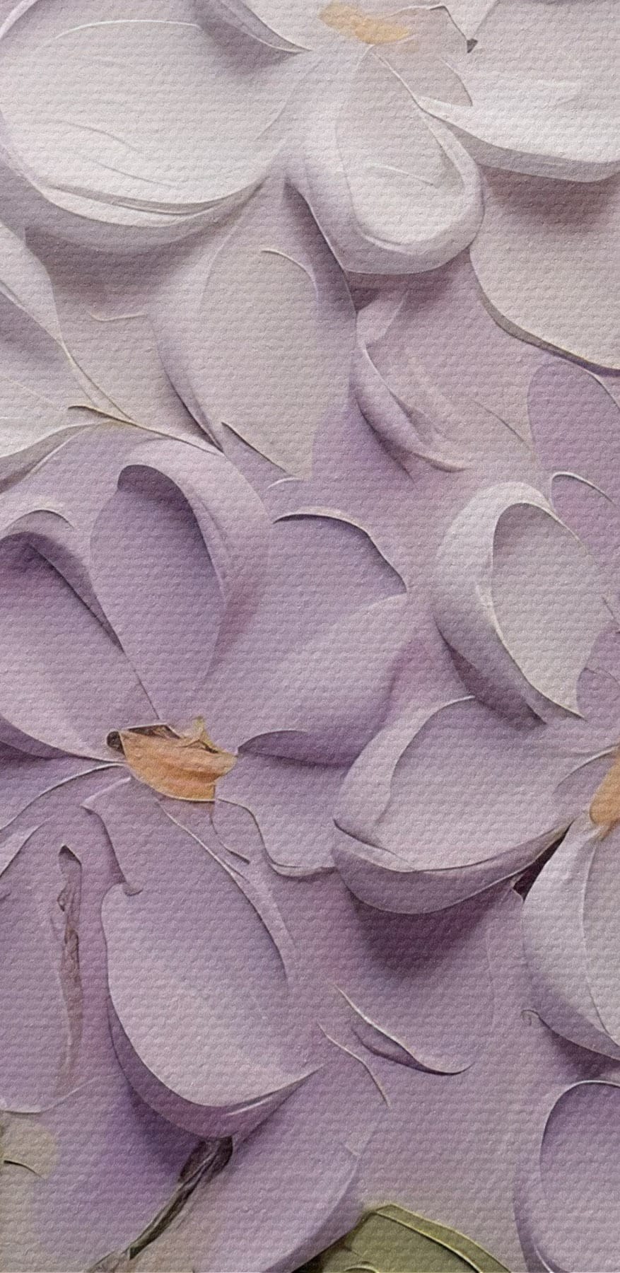 Schilderij van bloemen op een wit oppervlak