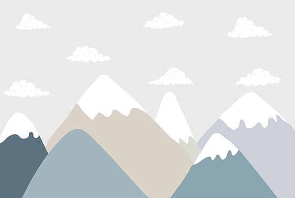 Bergketen met wolken Bergketen met wolken