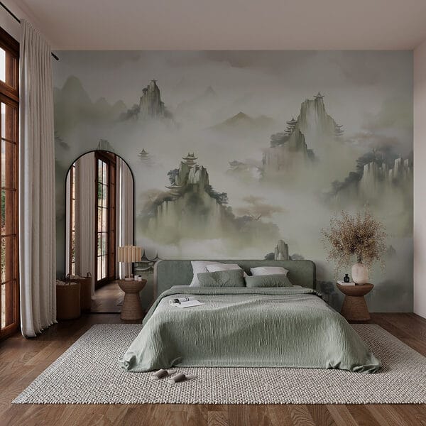 Fotobehang Landschap met bergen en bomen (Artikelnummer: w03036) Fotobehang Fotobehang Landschap met bergen en bomen (Artikelnummer: w03036)