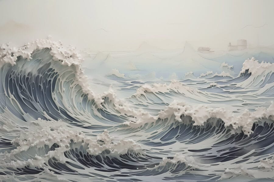 Grote golven in de oceaan