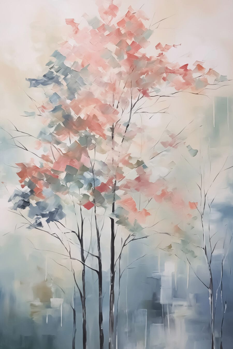 Schilderij van een boom Schilderij van een boom