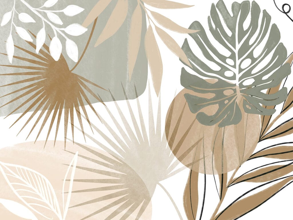 Op de natuur geïnspireerd abstract botanisch ontwerp Op de natuur geïnspireerd abstract botanisch ontwerp