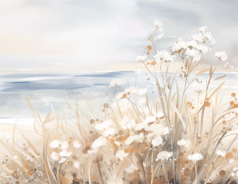 Schilderen van bloemen en gras