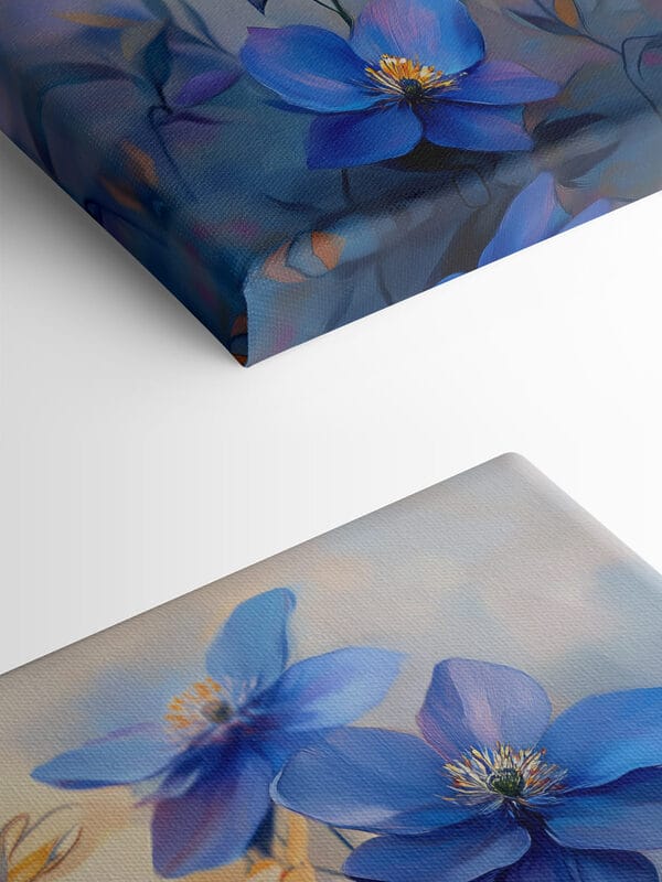 Groep blauwe bloemen Groep blauwe bloemen