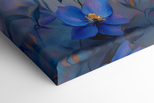 Groep blauwe bloemen Groep blauwe bloemen