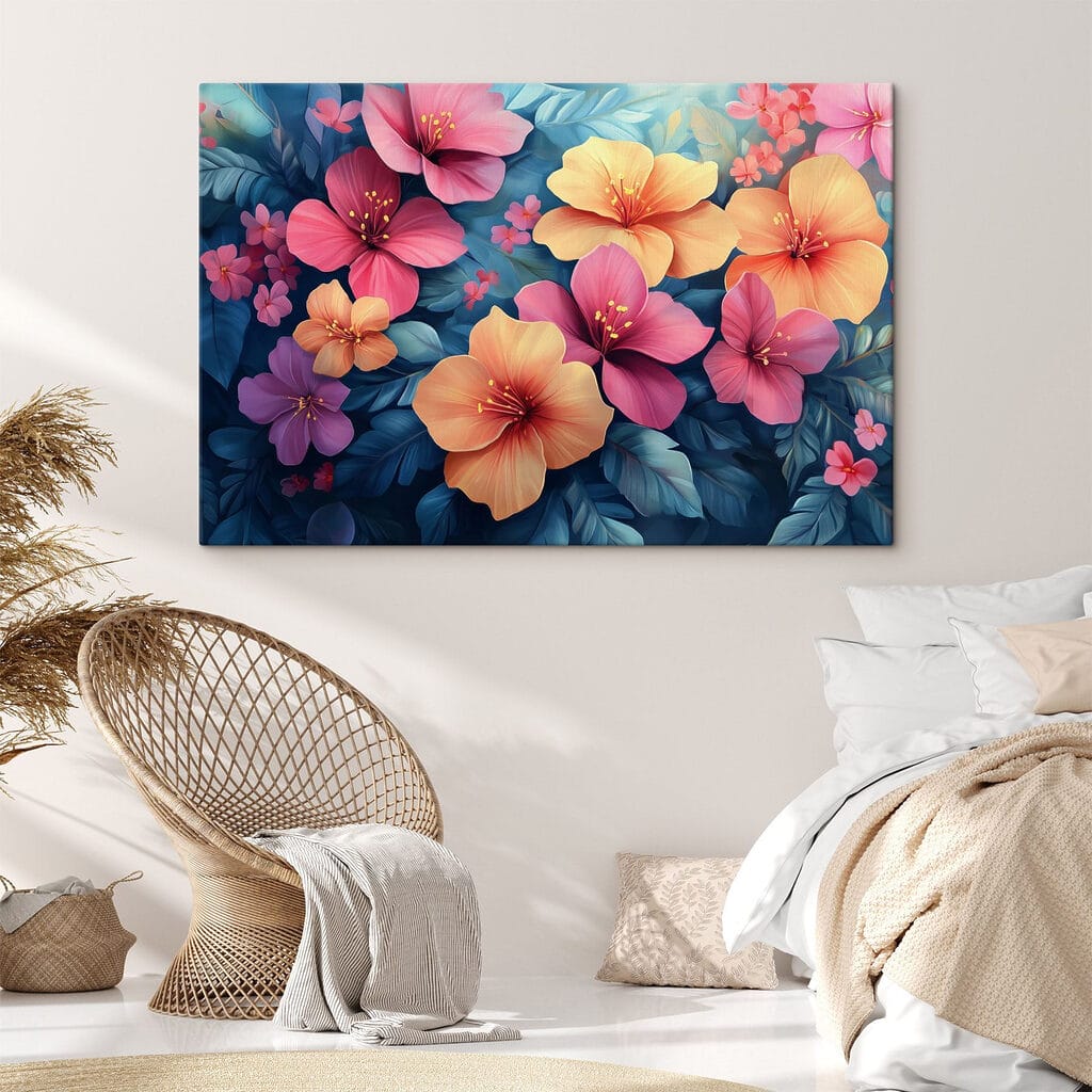 Group of colorful flowers Group of colorful flowers