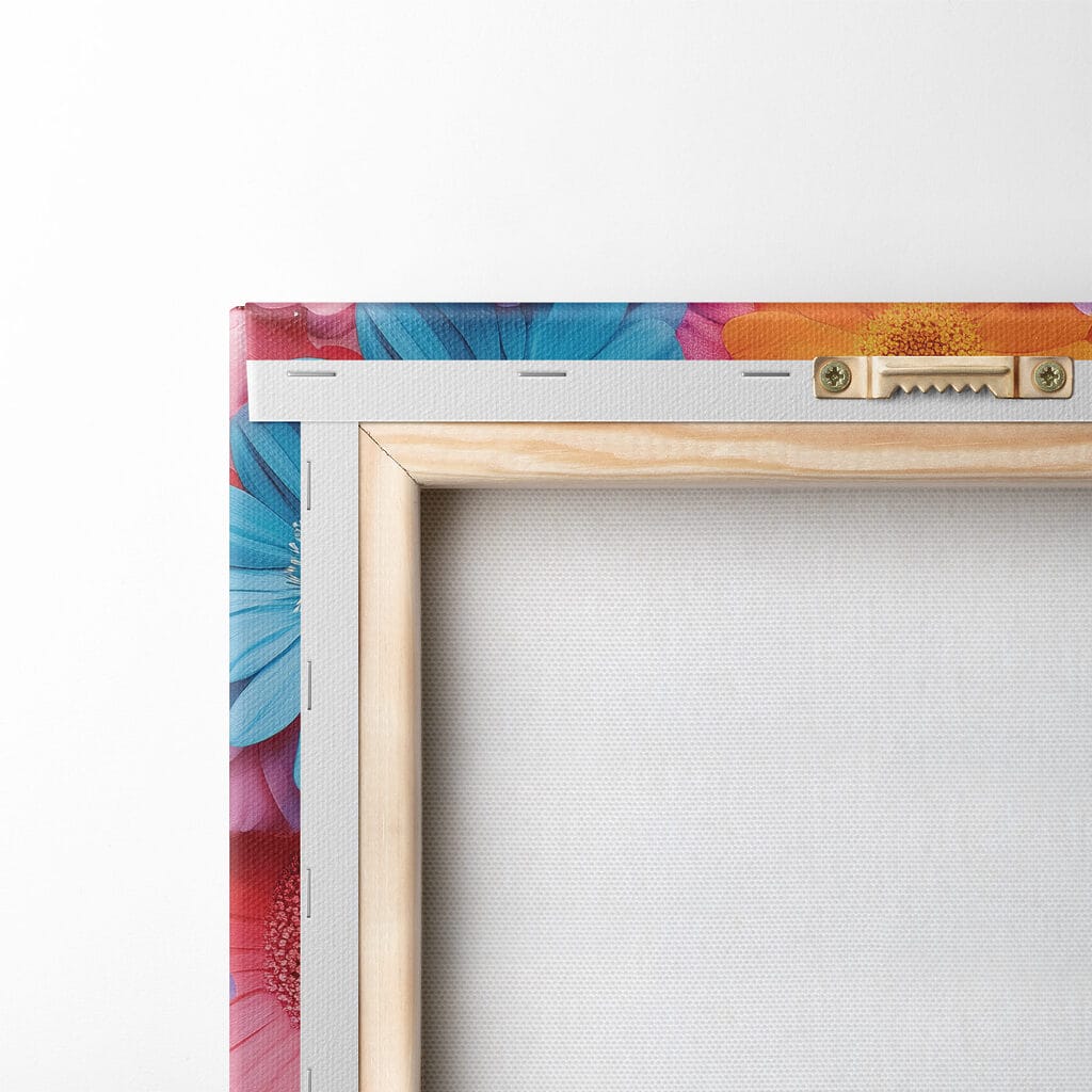 Woman with flowers around her face Woman with flowers around her face