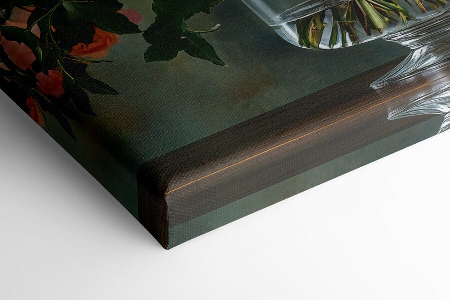 Canvas Schilderijen Boeket bloemen in een vaas - Afbeelding 4
