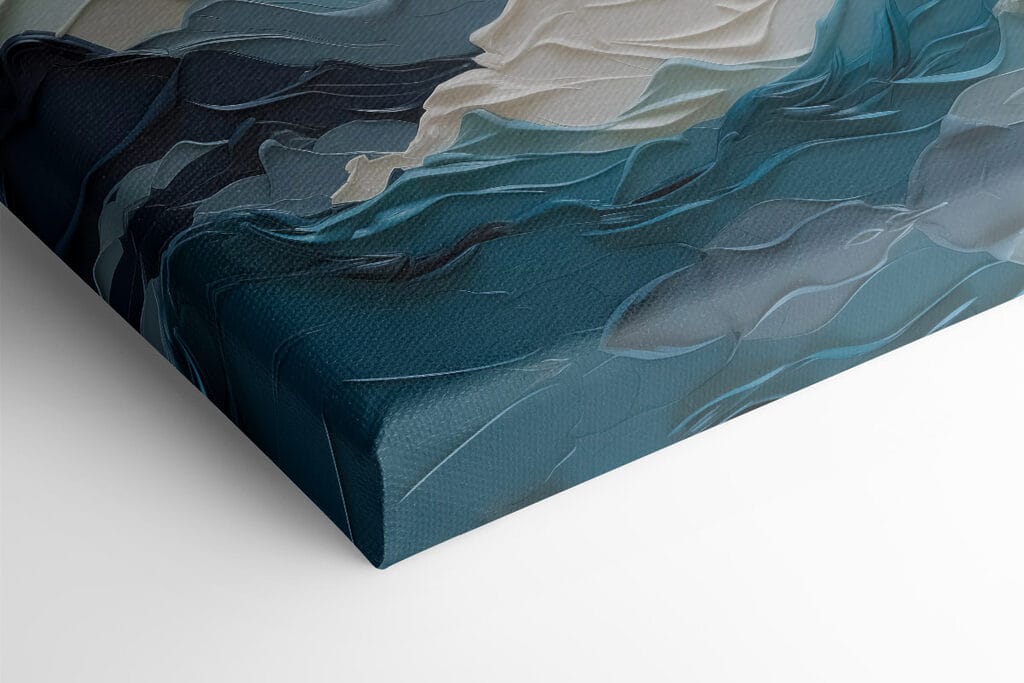 Painting of mountains and clouds Painting of mountains and clouds