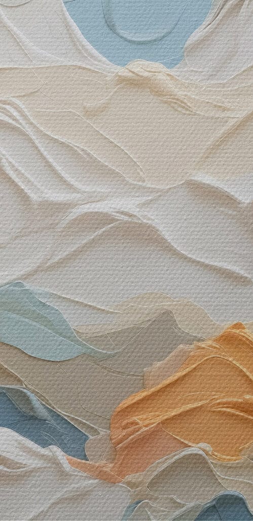 Painting of mountains and clouds Painting of mountains and clouds