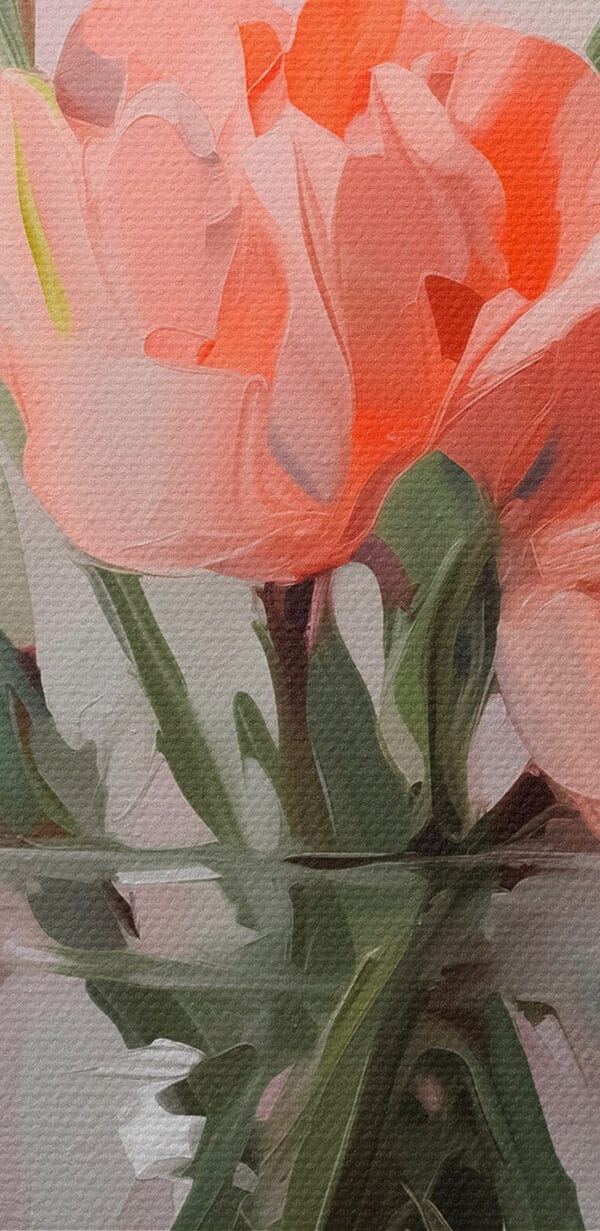 Vaas met roze bloemen Vaas met roze bloemen
