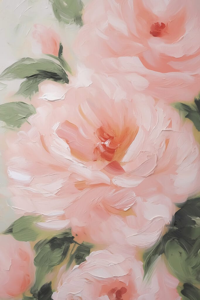 Delicate pink blossoms in full bloom