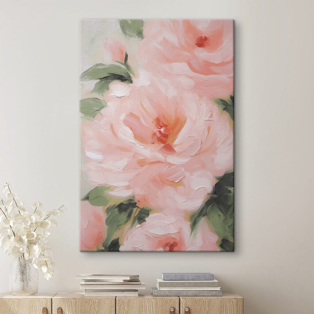 Delicate pink blossoms in full bloom