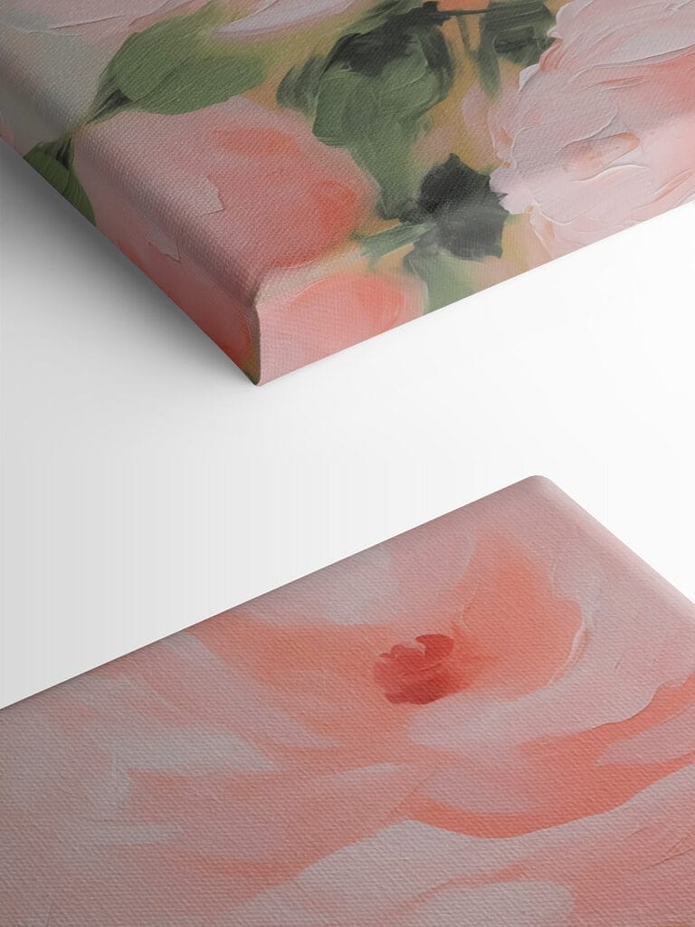 Delicate pink blossoms in full bloom