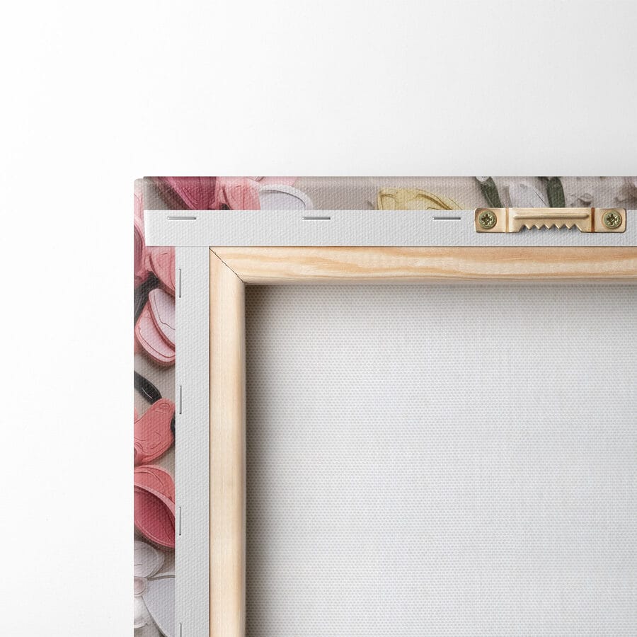 Muurkunst van bloemen