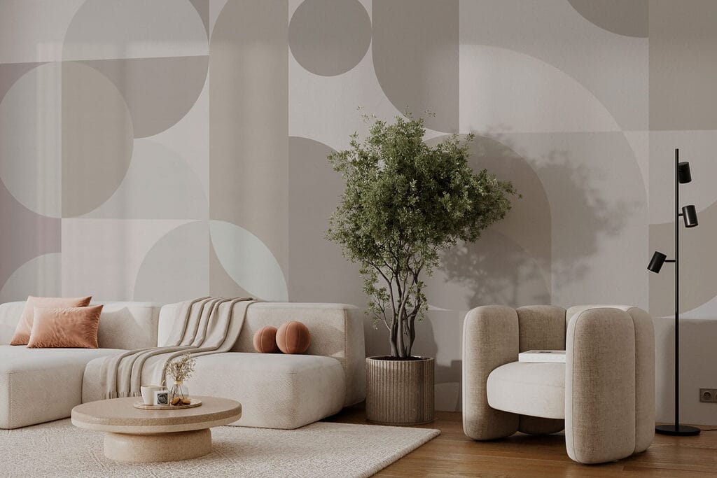 Grey and white geometric pattern