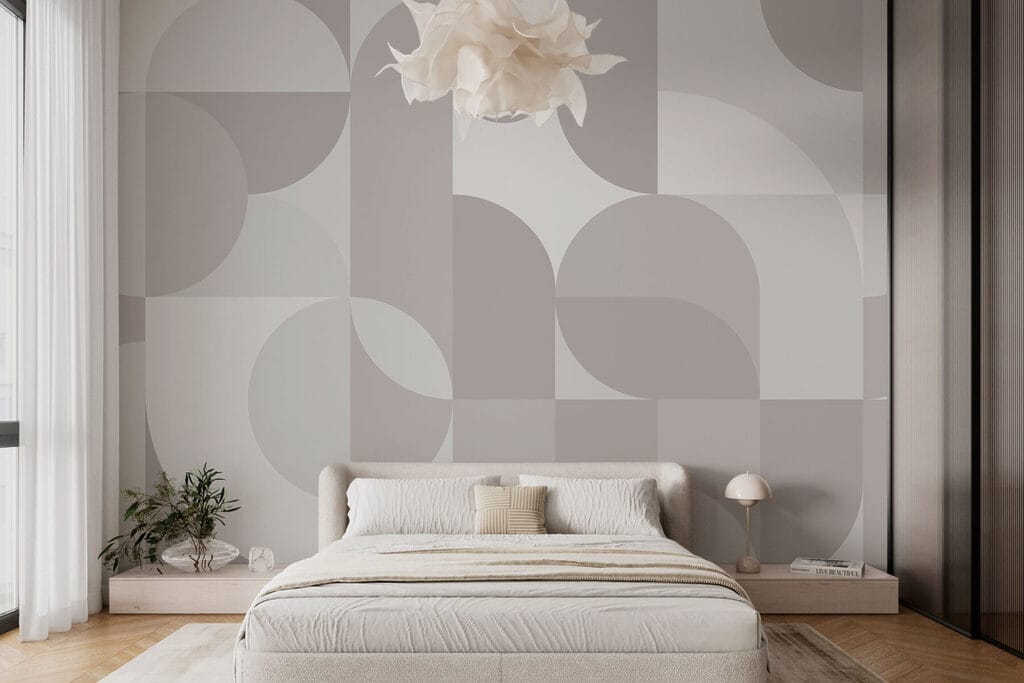 Grey and white geometric pattern