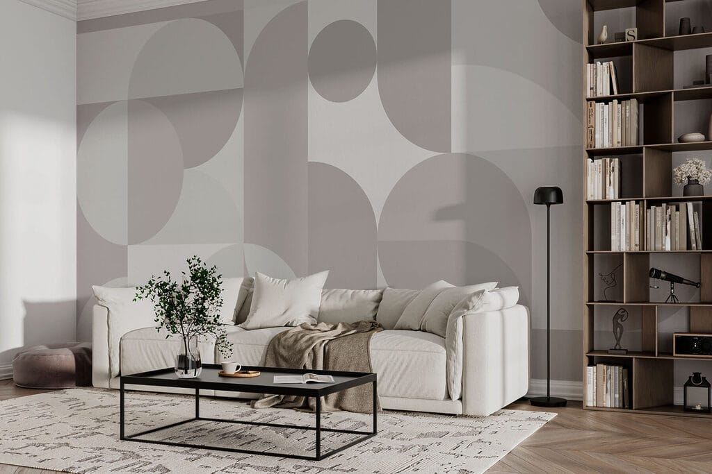 Grey and white geometric pattern