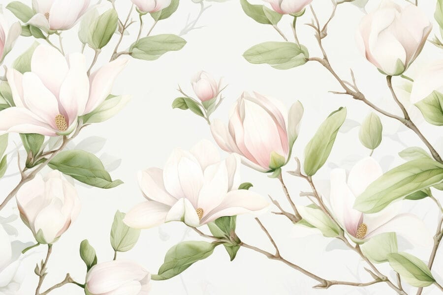 Delicate bloemen in zachte tinten