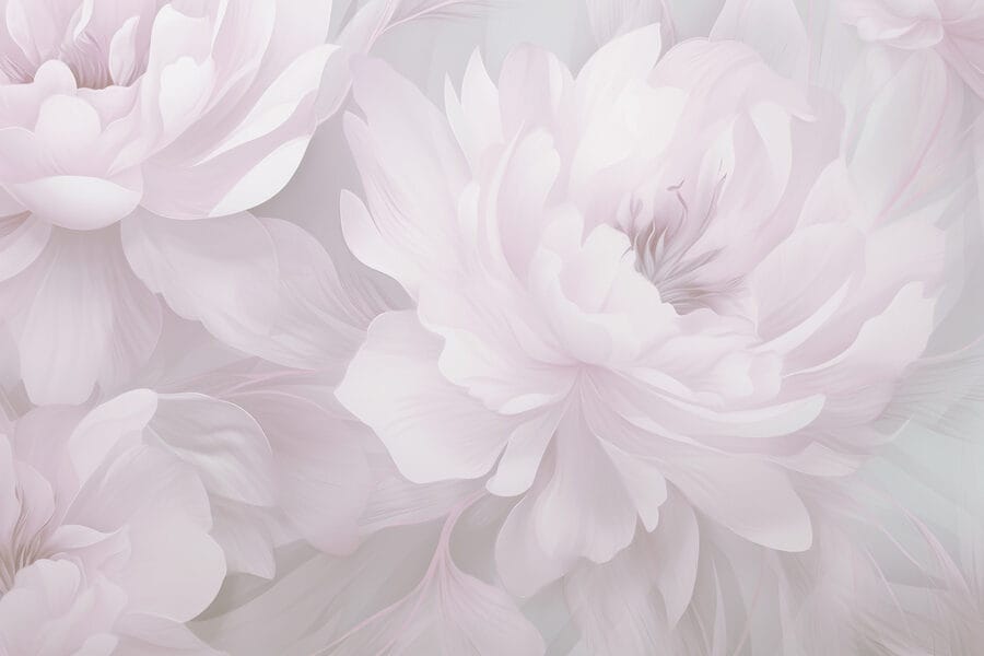 Delicate bloemen in zachte kleuren