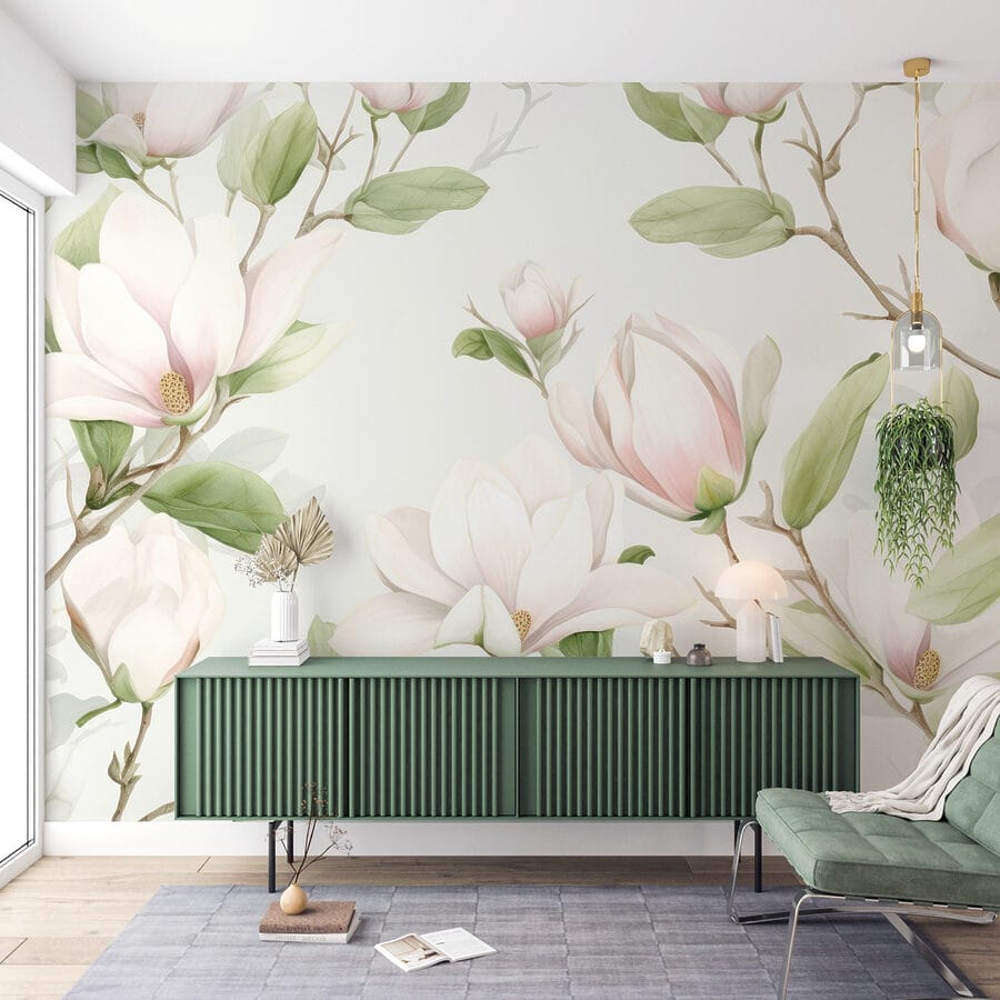 Delicate bloemen in zachte tinten