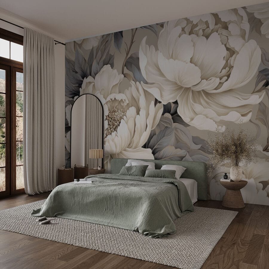 Elegante bloemen in zachte tinten