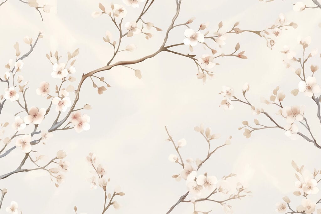 Delicate bloesems op elegante takken Delicate bloesems op elegante takken