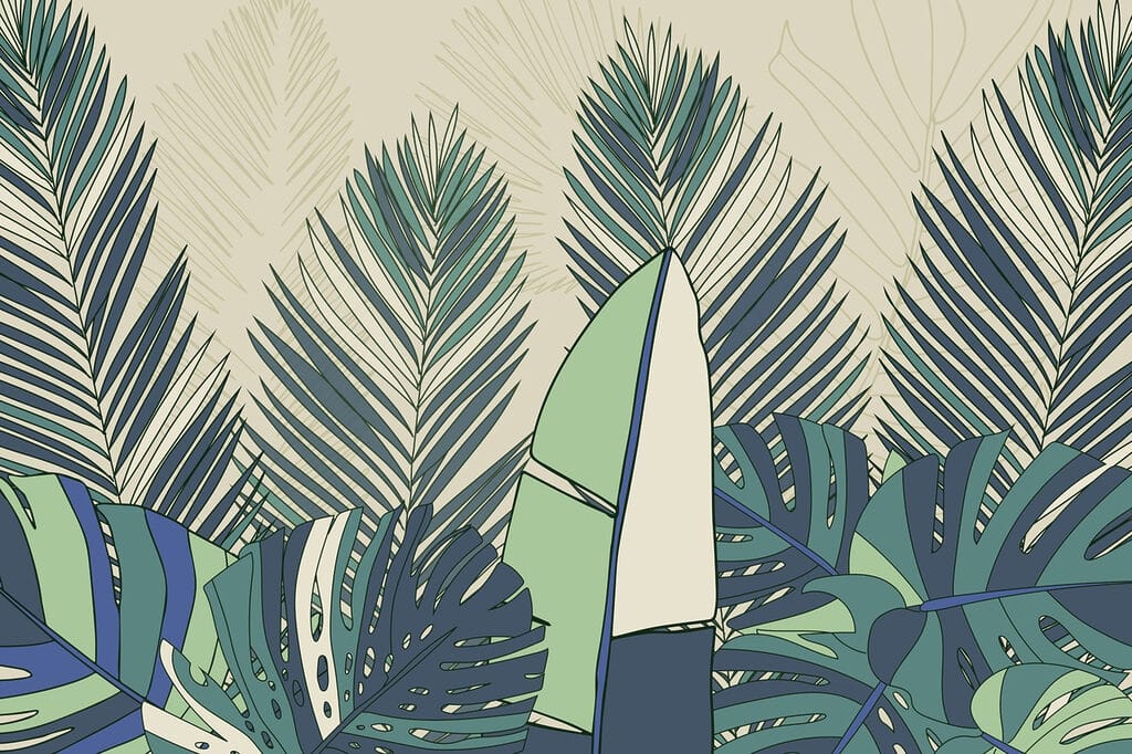 Weelderig groen in abstract ontwerp Weelderig groen in abstract ontwerp
