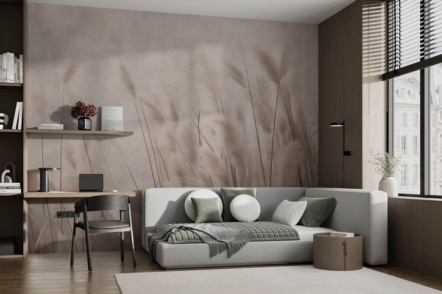 Gentle whispers of swaying grass