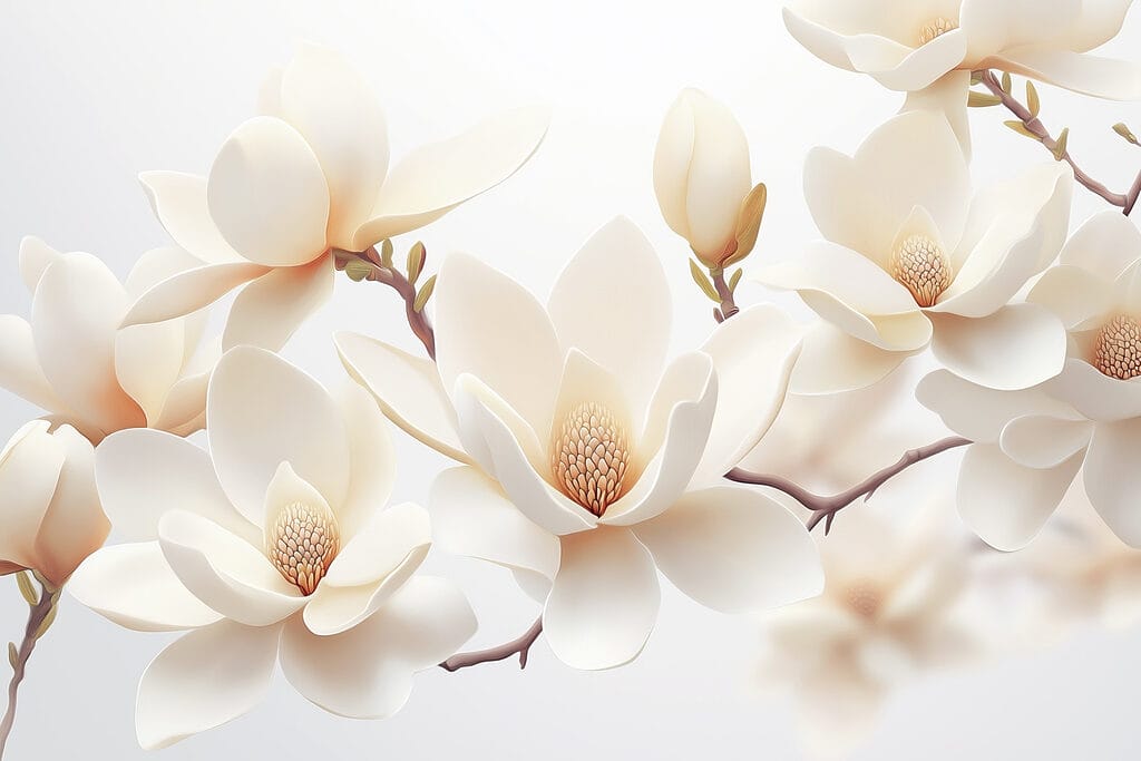 Groep witte bloemen Groep witte bloemen