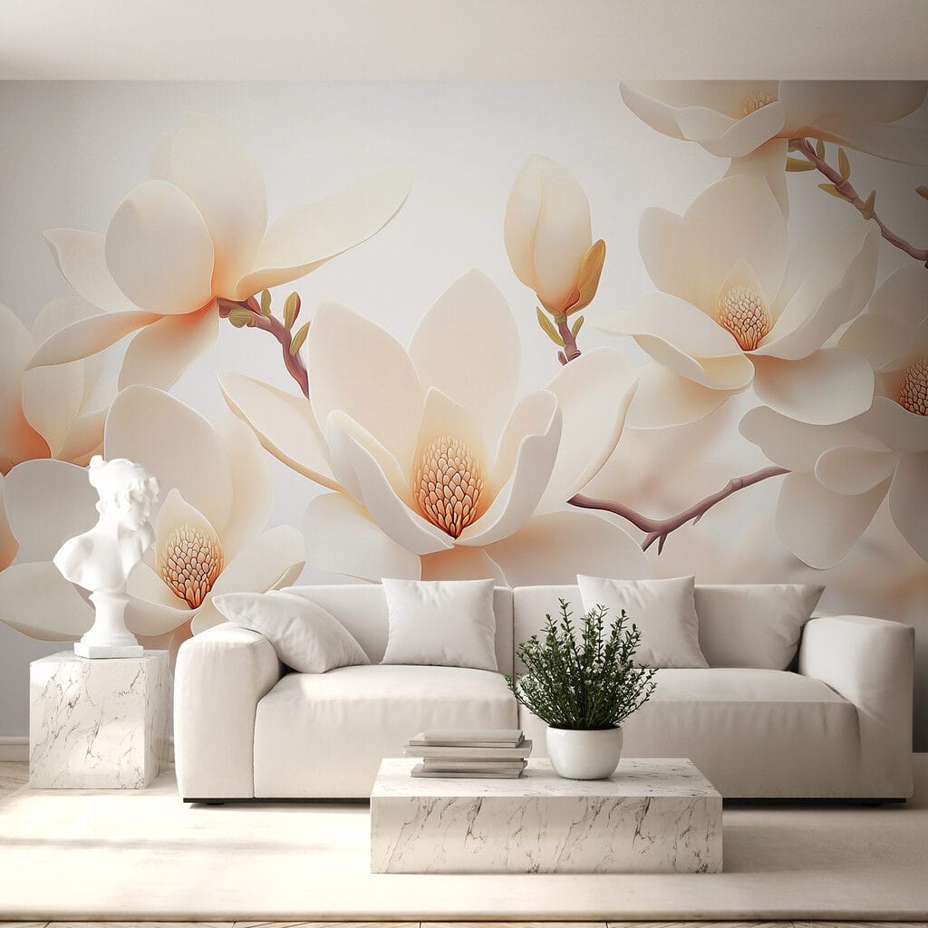 Group of white flowers Group of white flowers