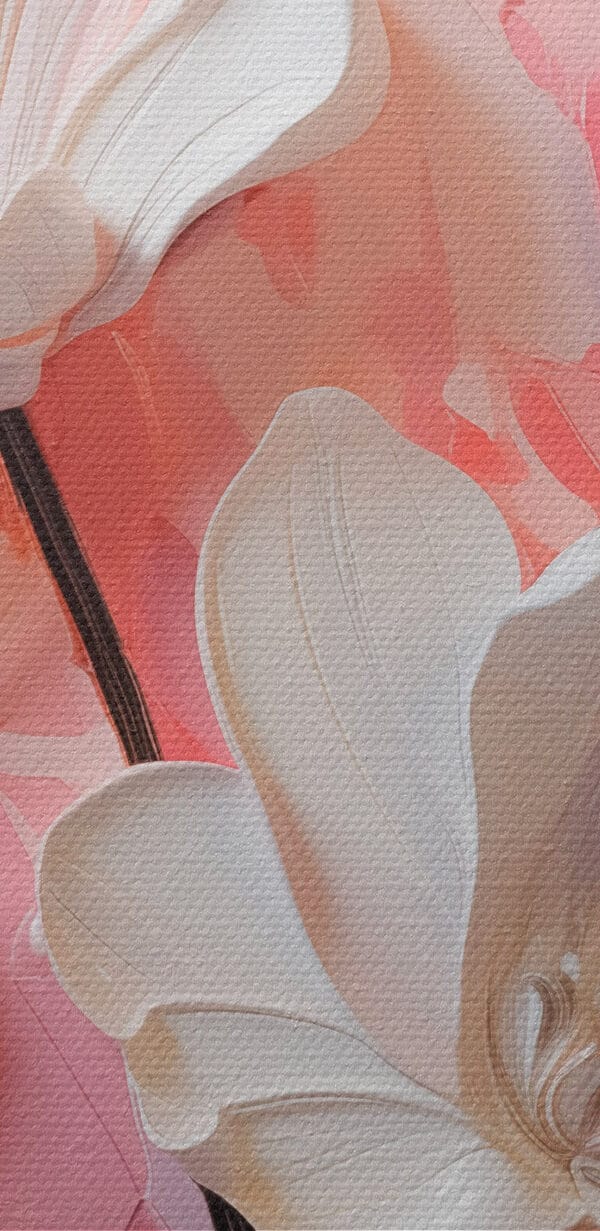 Witte bloemen op een roze achtergrond Witte bloemen op een roze achtergrond