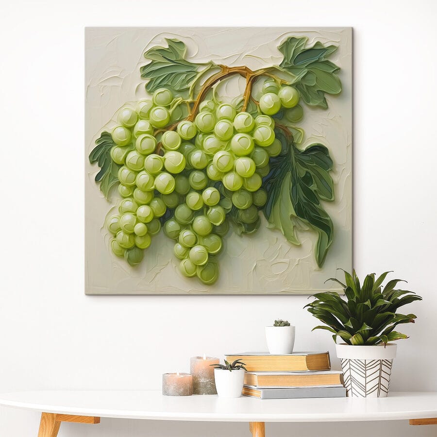 Schilderij van een druiventros