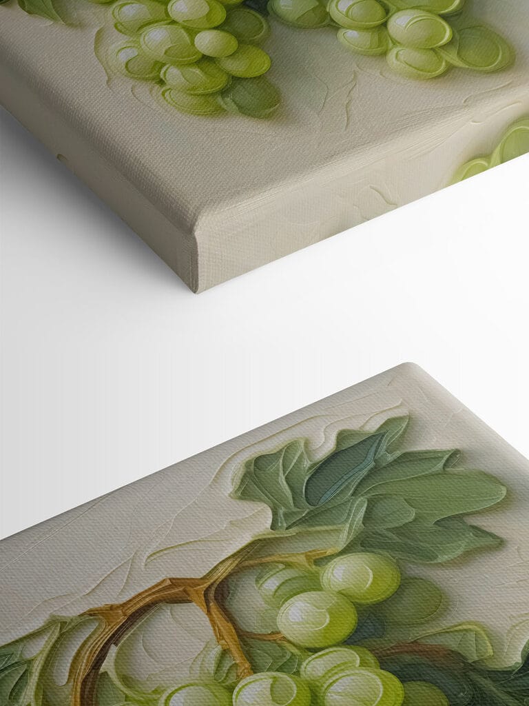 Painting of a bunch of grapes