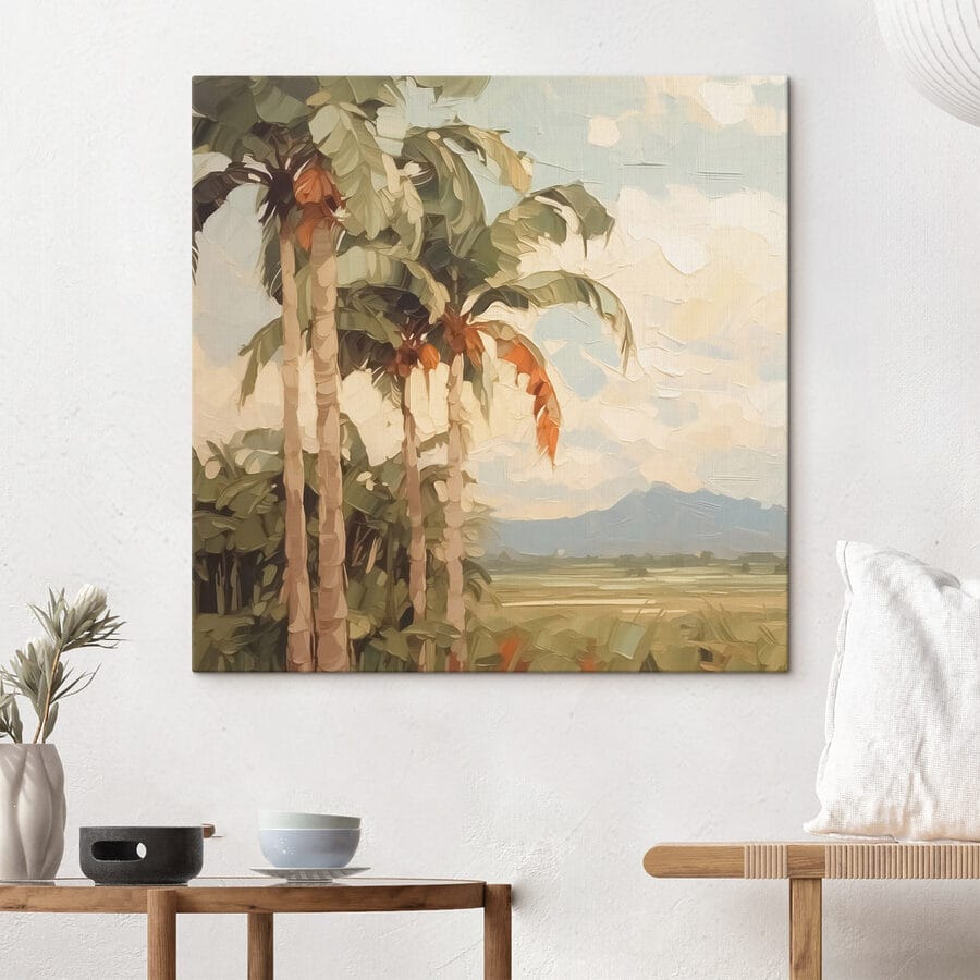 Painting of palm trees Painting of palm trees