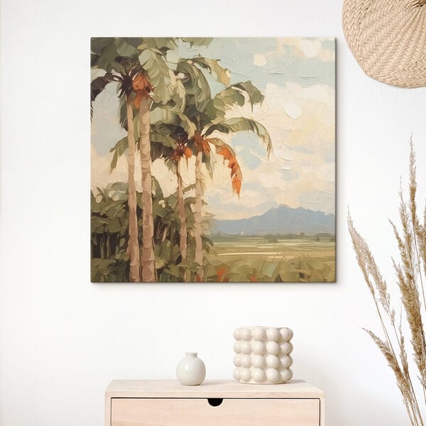 Painting of palm trees Painting of palm trees