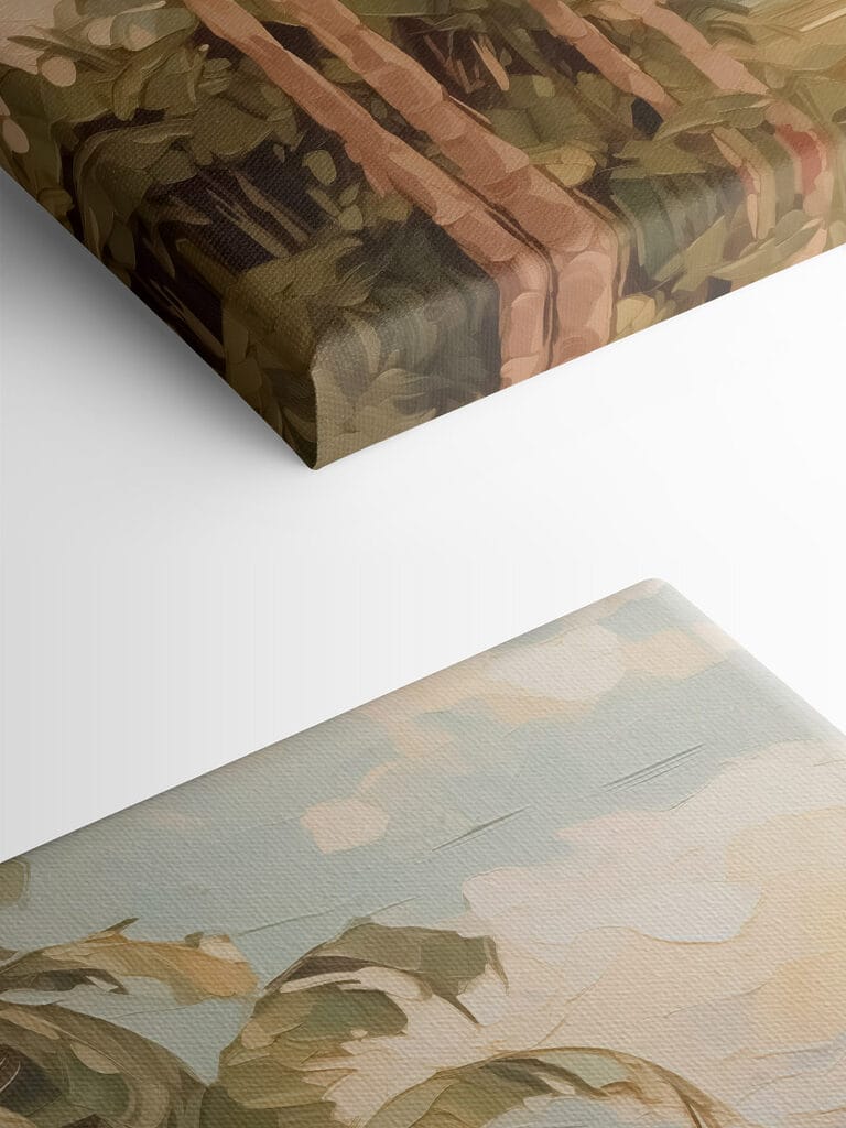 Painting of palm trees