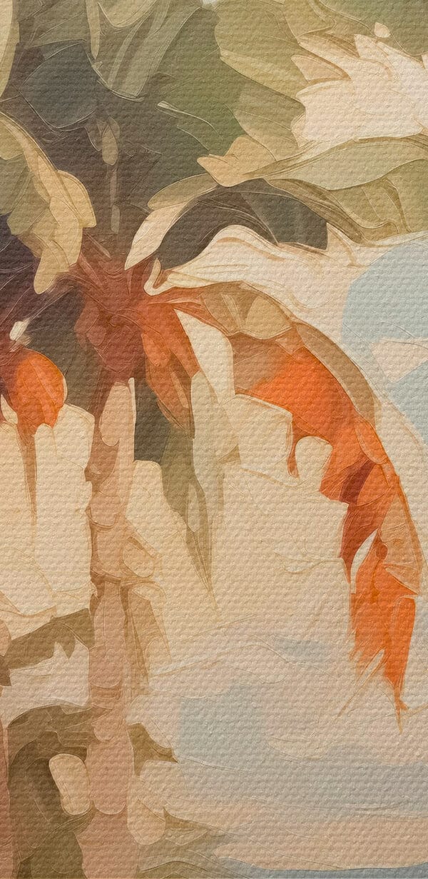 Painting of palm trees Painting of palm trees