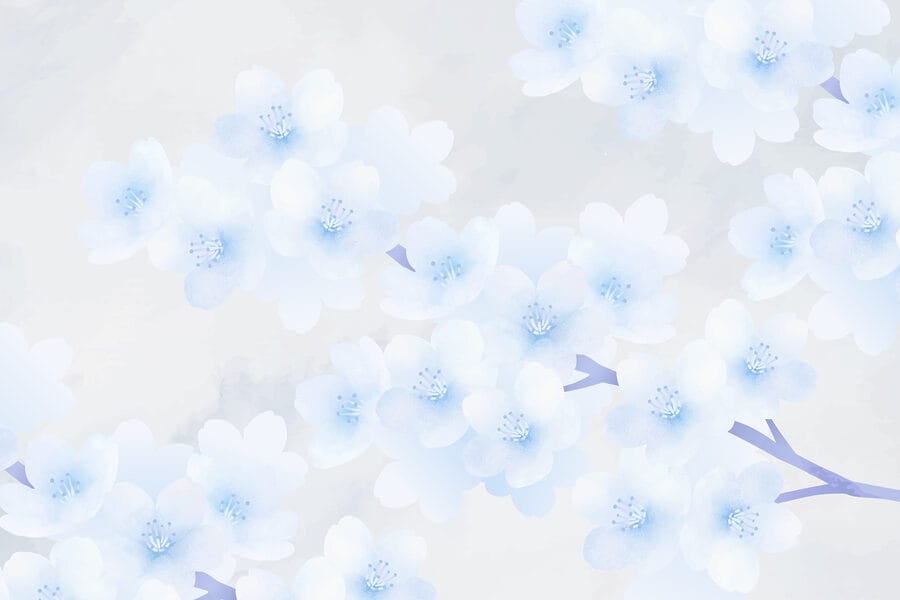 Delicate bloemen in zachte tinten