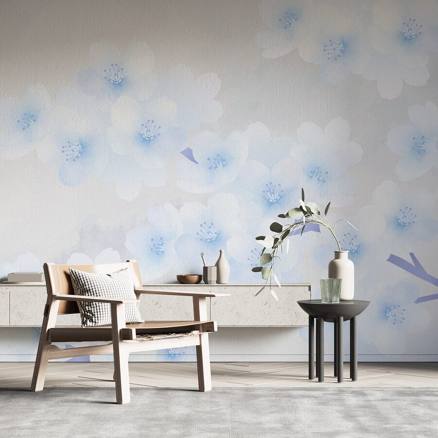 Delicate bloemen in zachte tinten