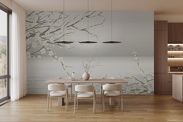 Boom met witte bloemen Boom met witte bloemen