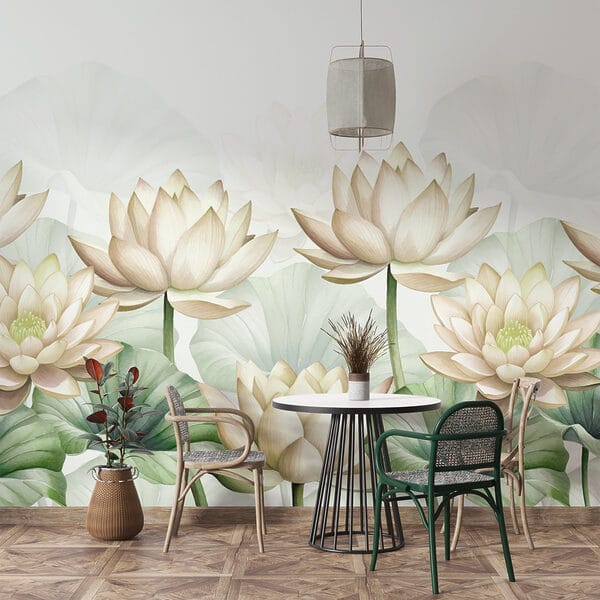Groep witte bloemen met groene bladeren Groep witte bloemen met groene bladeren